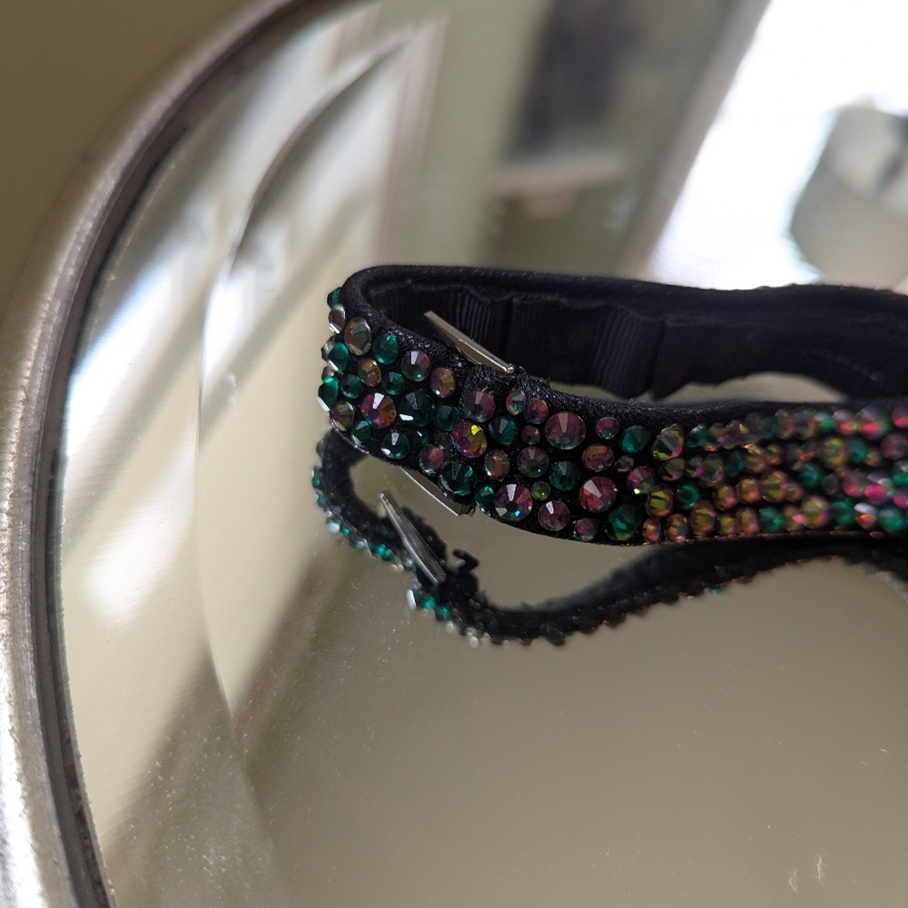 Embellished Gradient Rhinestone Bikini Set - Purple & Teal - Picture 10 of 16